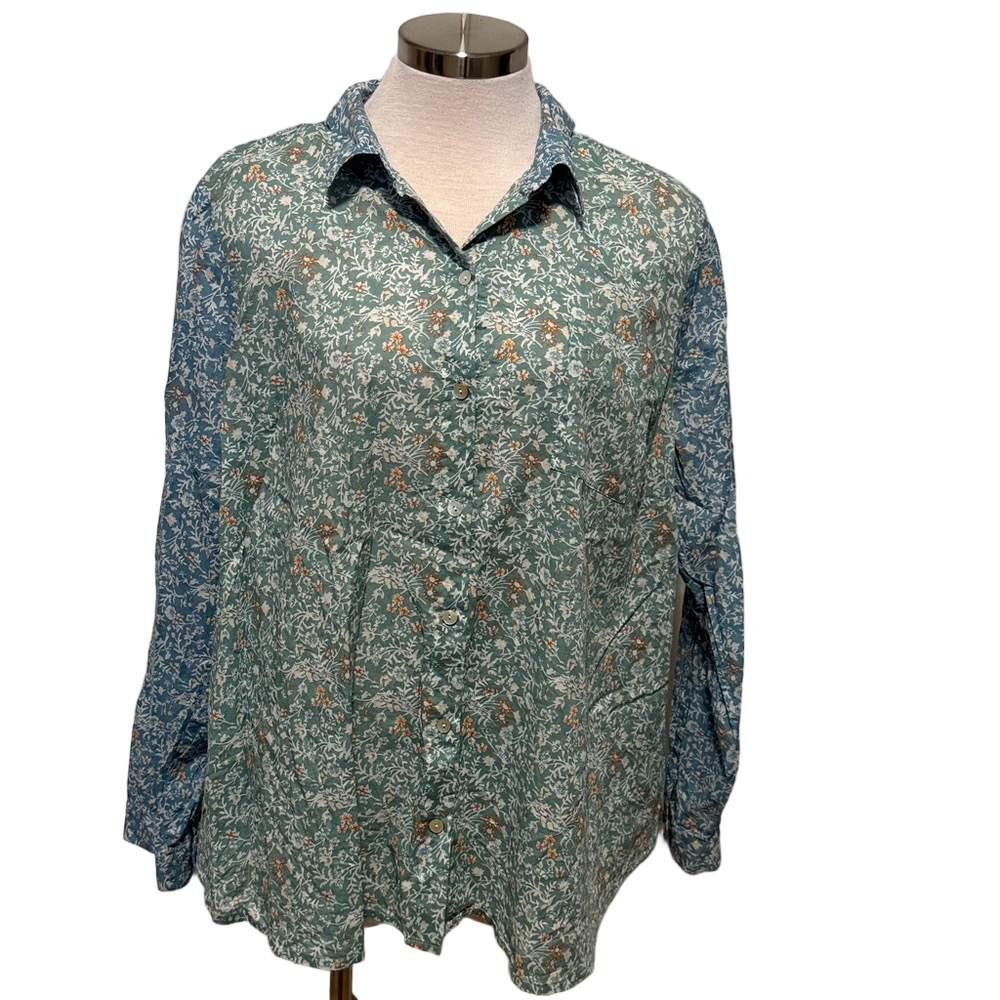 J. Jill floral blouse sz L